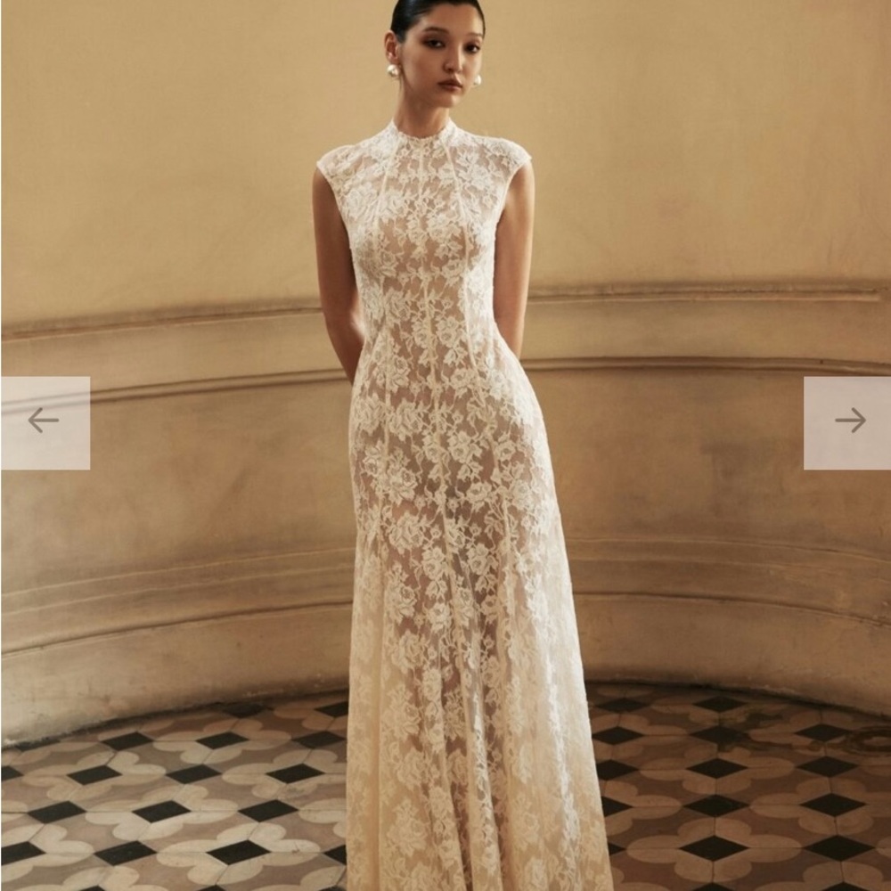 Ivory Lace maxi dress